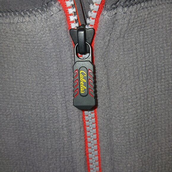 Cabelas Mens 2XL Outdoor Windshear Heated Vest NWOT Gray Red/Orange Zip Hunting - Picture 16 of 16